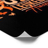 Steunteam Oranje Lint Leukemie Bloedkanker  Poster (Hoek)