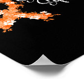 Steunteam Oranje Lint Leukemie Bloedkanker Poster (Hoek)