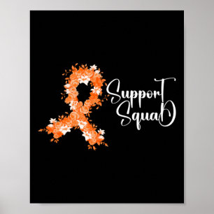 Steunteam Oranje Lint Leukemie Bloedkanker  Poster