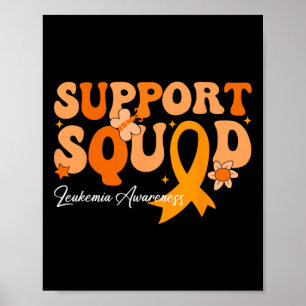 Steunteam Oranje Lint Leukemie Bloedkanker Poster