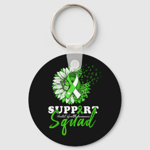 Steunteam Sunflower Haar Mentale Gezondheid Sleutelhanger
