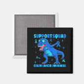 Steunteam t-rex dinosaurus darmkanker magneet (Voorkant / Achterkant)