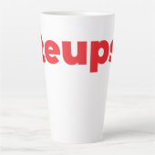 Steups Latte Mok - Rood (Voorkant)