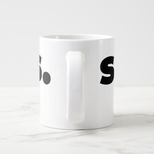 Steups Mug - Black Grote Koffiekop (Achterkant)