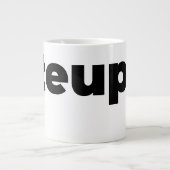 Steups Mug - Black Grote Koffiekop (Voorkant)