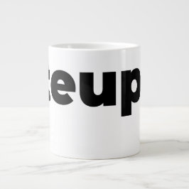 Steups Mug - Black Grote Koffiekop