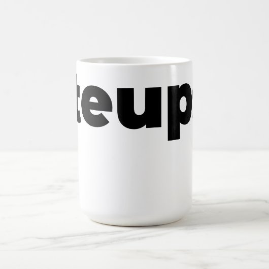 Steups Mug - Black Koffiemok (Center)