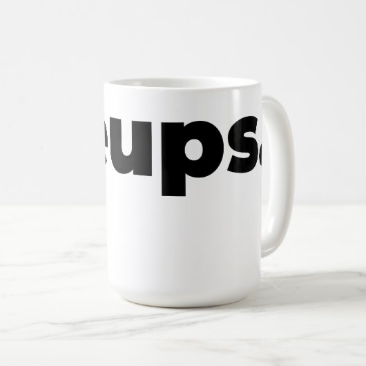 Steups Mug - Black Koffiemok (Voorkant rechts)