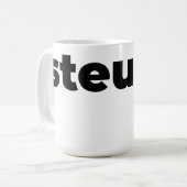 Steups Mug - Black Koffiemok (Voorkant links)