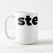 Steups Mug - Black Koffiemok (Links)
