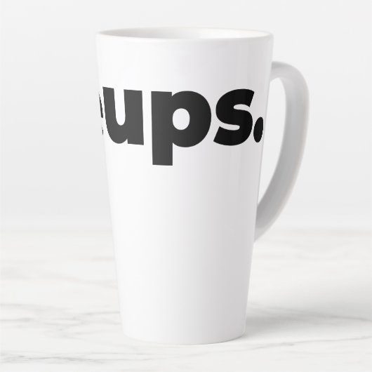 Steups Mug - Black Latte Mok (Rechterhoek)