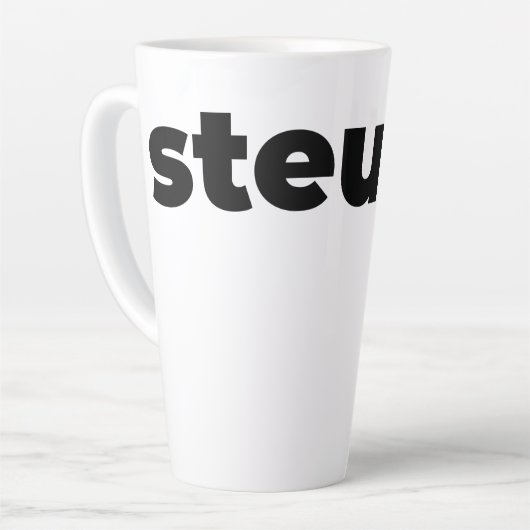 Steups Mug - Black Latte Mok (Linkerhoek)