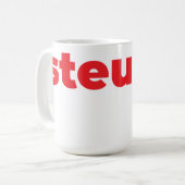 Steups Mug - Red Koffiemok (Voorkant links)