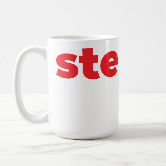 Steups Mug - Red Koffiemok (Links)