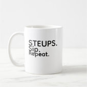 Steups Sip Repeat Mug Koffiemok (Links)