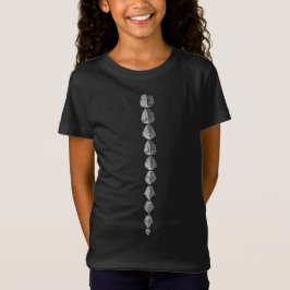 STEUR-KLEURENPAGINA & SCHUBBEN - meisjes t-shirt