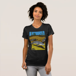 STEUR KLEURPLAAT & SCHUBBEN - dames t-shirt