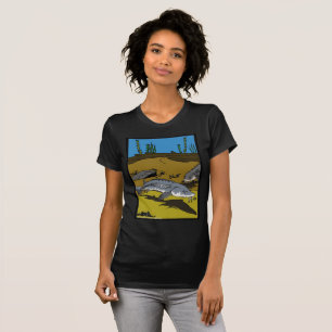 STEUR KLEURPLAAT & SCHUBBEN - dames t-shirt