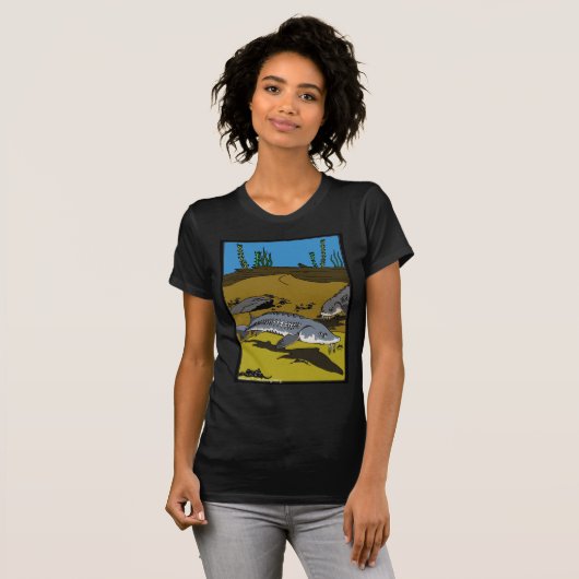 STEUR KLEURPLAAT & SCHUBBEN - dames t-shirt (Voorkant volledig)