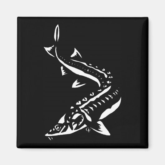 Steurmagneet - Tribal Black Magneet (Voorkant)