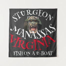 STEURVISVANGST BULL RUN RIVER OP EEN U-BOOT WANDKLEED