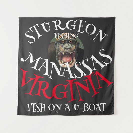 STEURVISVANGST BULL RUN RIVER OP EEN U-BOOT WANDKLEED (Voorkant)