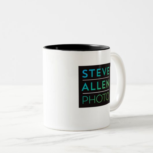 Steve Allen Photo 11 oz Two-Tone Mok (Voorkant rechts)