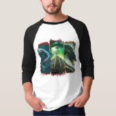 Steve Alten Mannen Basic 3/4 Sleeve Raglan T-Shirt (Voorkant)