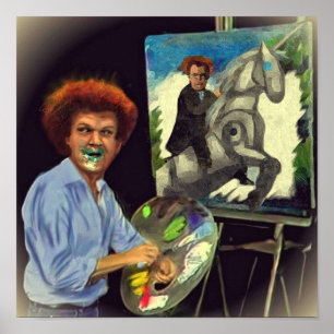 Steve Brule verven Poster