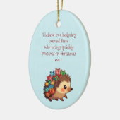 Steve de Egel – Grappige atheïst Keramisch Ornament (Links)