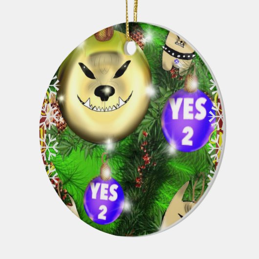 Steve fur ja! keramisch ornament (Links)