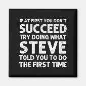 Steve Gift Name D Birthday Funny Christ  Magneet (Voorkant)