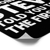 Steve Gift Name D Birthday Funny Christ Poster (Hoek)