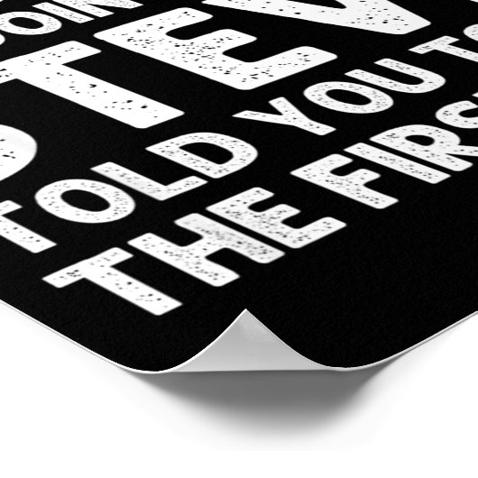 Steve Gift Name D Birthday Funny Christ  Poster (Hoek)