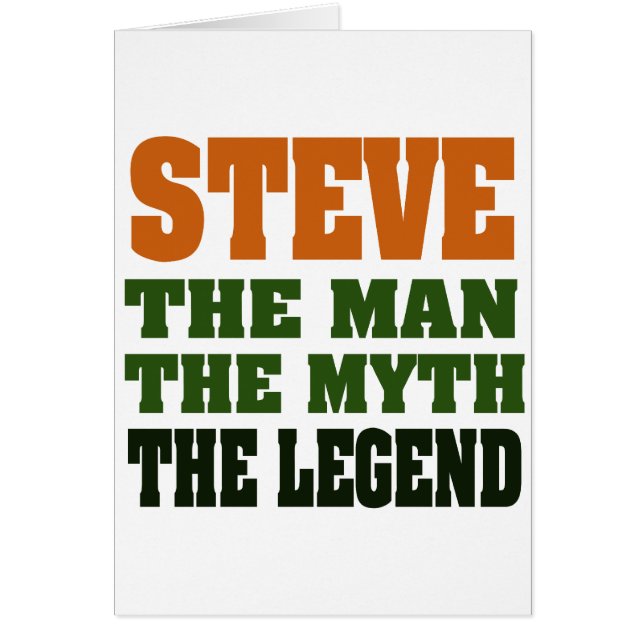 STEVE - het Man, de Myth, de Legende (Voorkant)