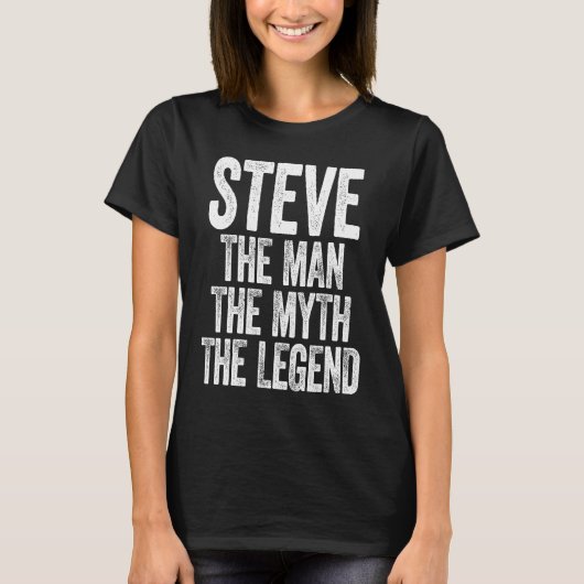 Steve het Man The Myth The Legend T-shirt (Voorkant)