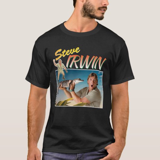 Steve Irwin Montage T-shirt (Voorkant)