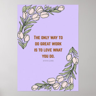 Steve Jobs Wijsheid Poster – Zachte Pastel Estheti