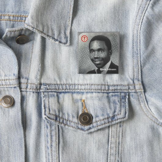 Steve Johnson Vierkante Button 5,1 Cm (In situ)