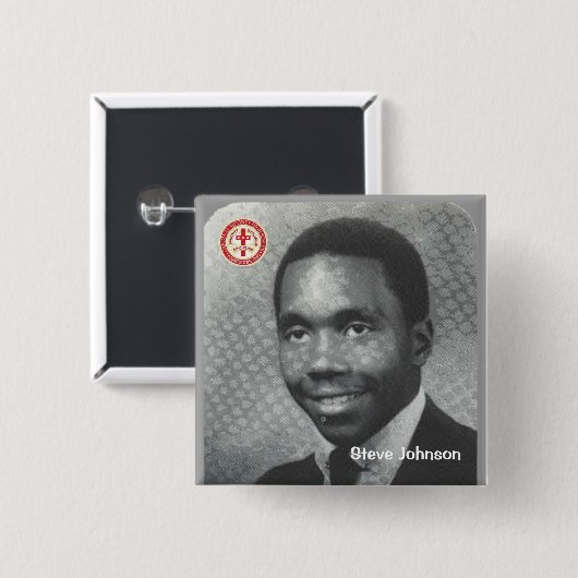 Steve Johnson Vierkante Button 5,1 Cm (Voorkant /achterkant)