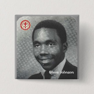 Steve Johnson Vierkante Button 5,1 Cm