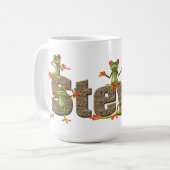 Steve & kikkers Mok (Voorkant links)