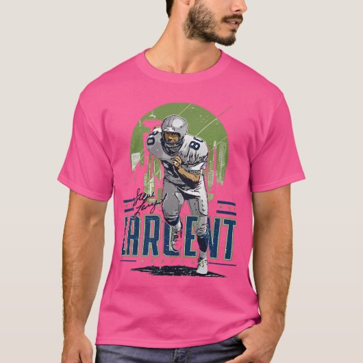 Steve Largent-speler Skyline T-shirt (Voorkant)