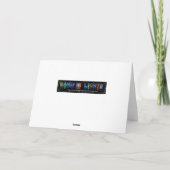 Steve - Naam in Lights wenskaart (Foto) Kaart (Achterkant)