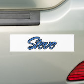 Steve Name blue Aufkleber Sticker Autoaufkleber (Op auto)