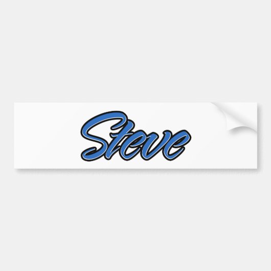 Steve Name blue Aufkleber Sticker Autoaufkleber (Voorkant)