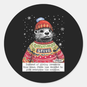 Steve Otter In Plaats Van Geven Dit Jaar Ronde Sticker
