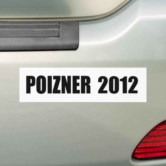 STEVE POIZNER BUMPERSTICKER (Op auto)