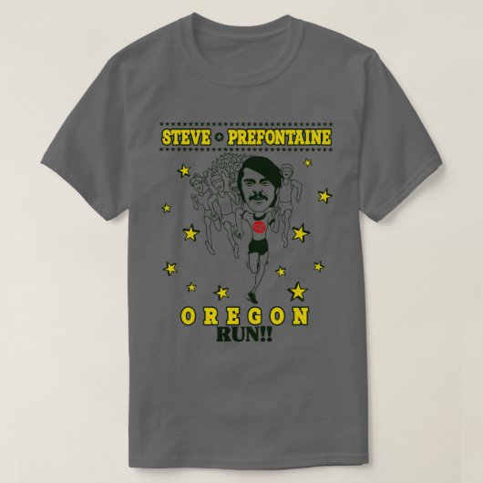 Steve Prefontaine Oregon Run T-shirt (Design voorkant)