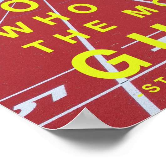 Steve Prefontaine, Poster van de Motivatie (Hoek)